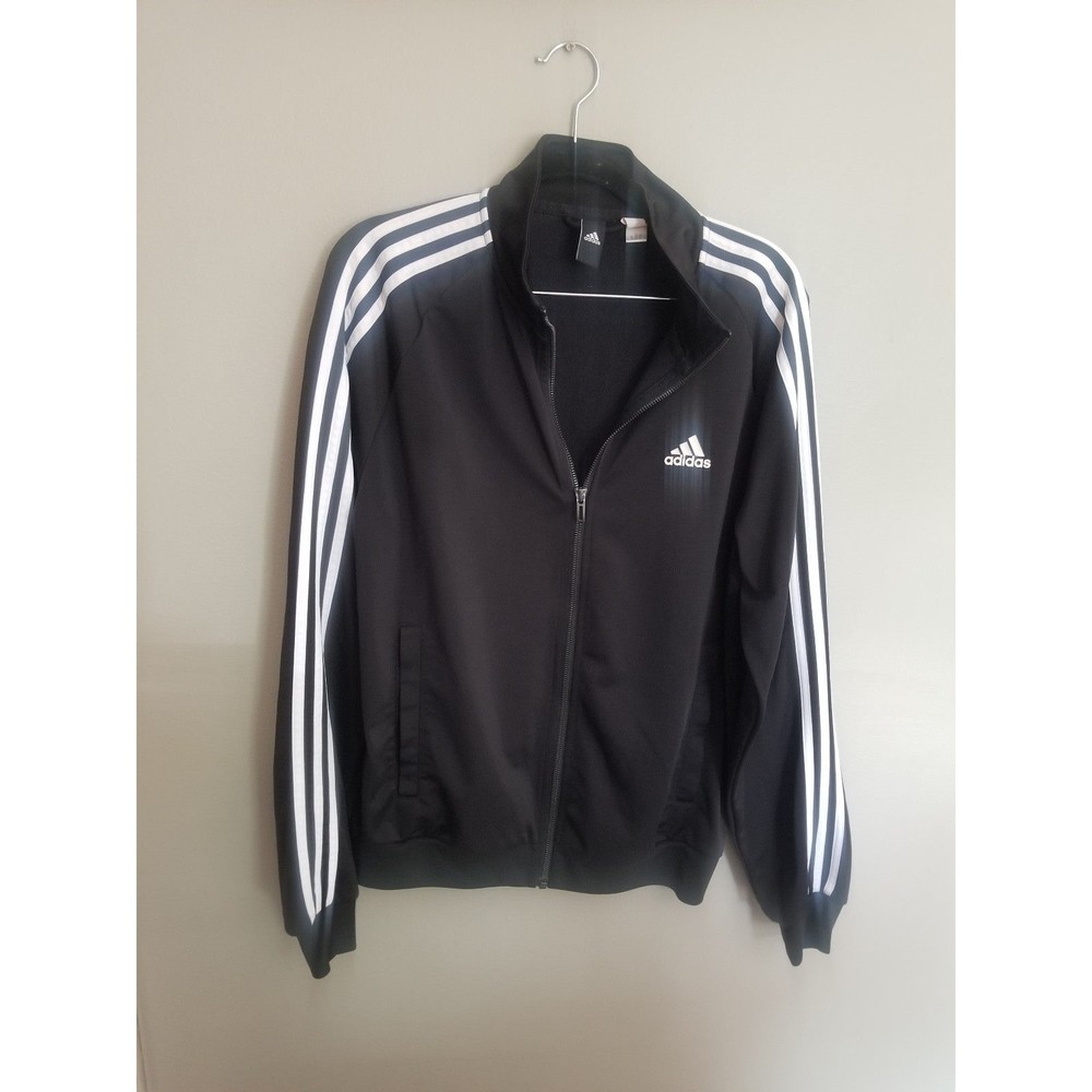 Men's adidas 3 stripe three stripe full zip track jacket S small
